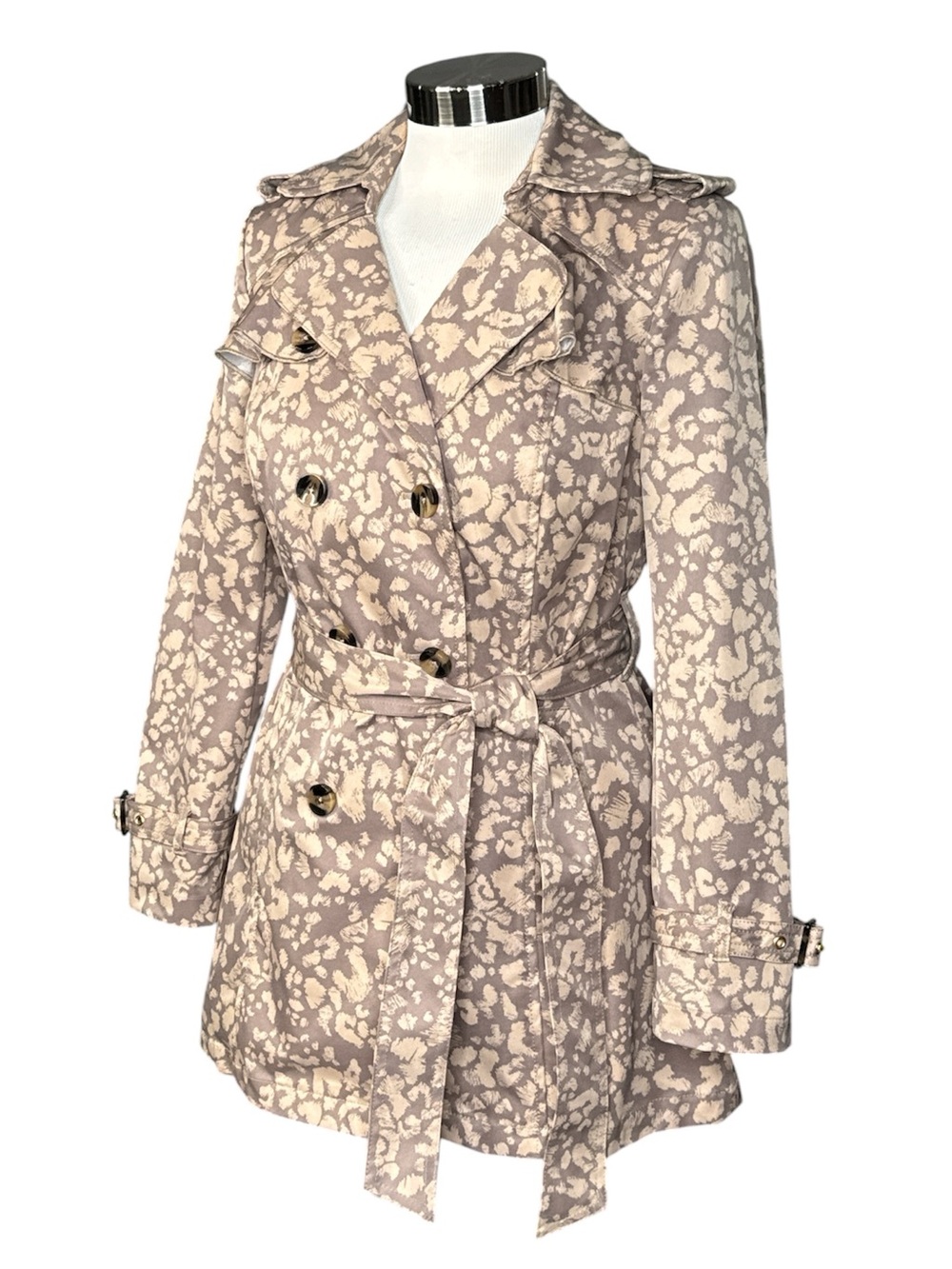 ANTHROPOLOGIE DAUGHTERS OF THE LIBERATION SUBTLE SURVIVAL LEOPARD PRINT COAT - Picture 4 of 15